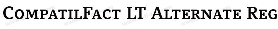 CompatilFact LT Alternate Regular Small Caps字体转换